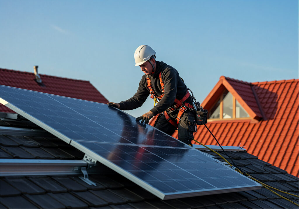 solar panel installation