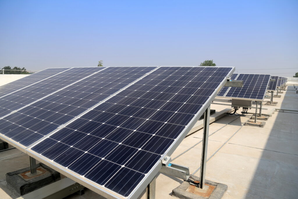 solar panels shade