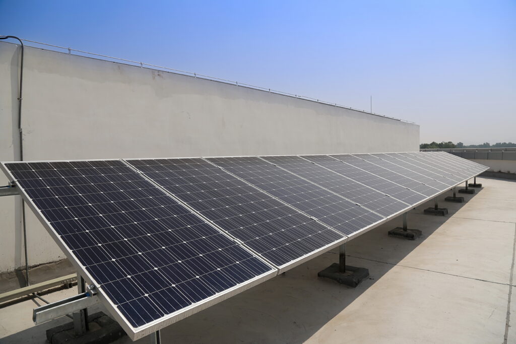 solar panels shade